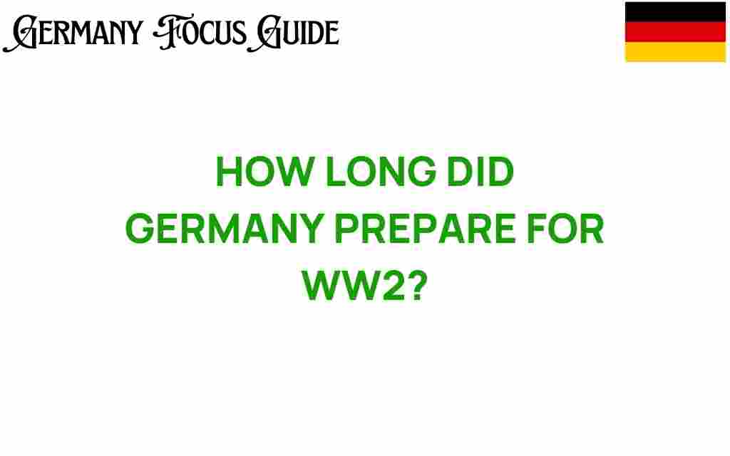 how-long-did-germany-prepare-for-ww2