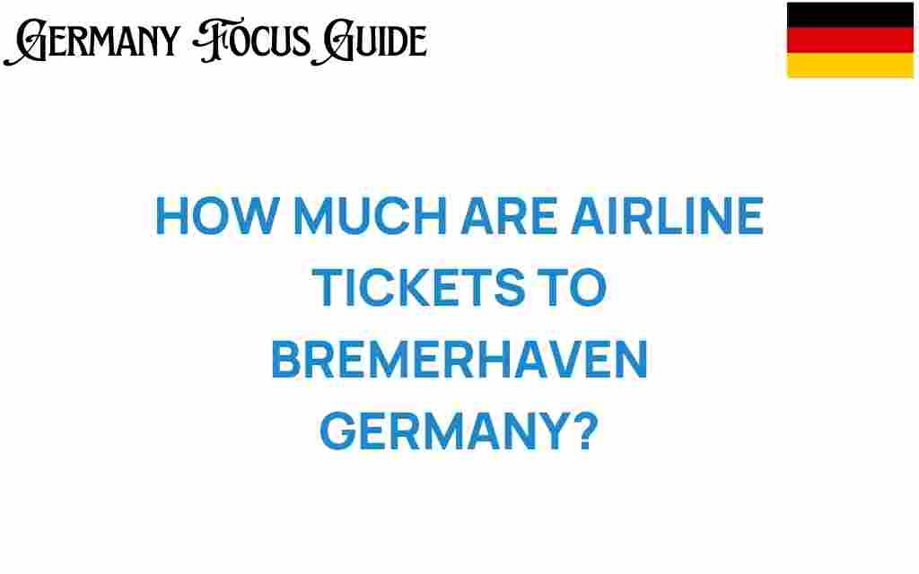 airline-tickets-bremerhaven-germany