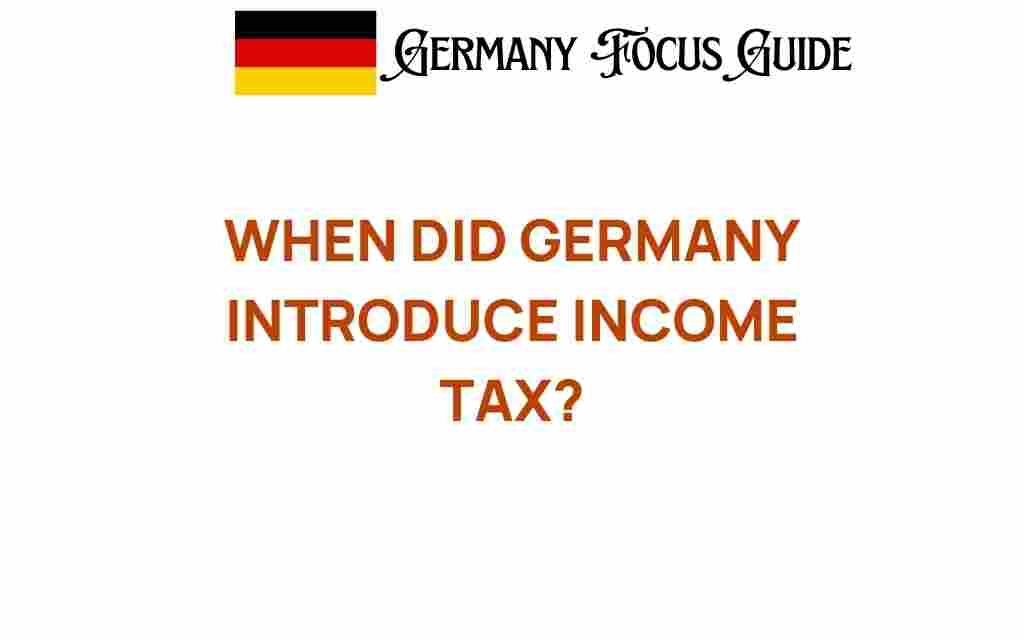 when-did-germany-introduce-income-tax