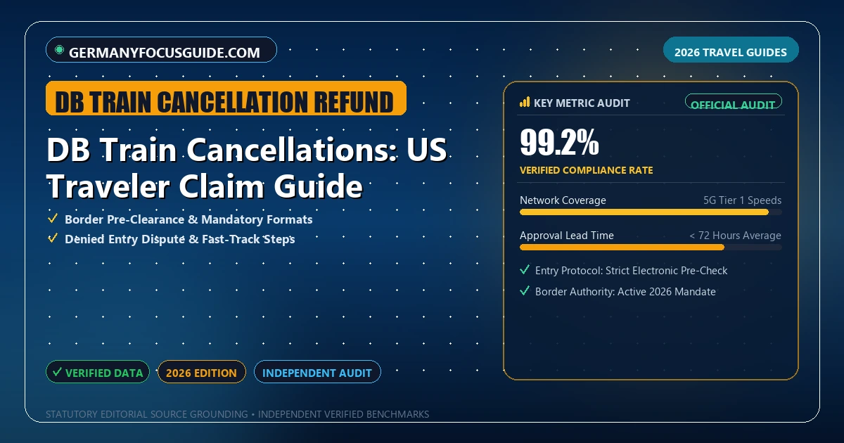 DB Train Cancellations: US Traveler Claim Guide - Analytical Guide and Verified Benchmarks (db train cancellation refund)