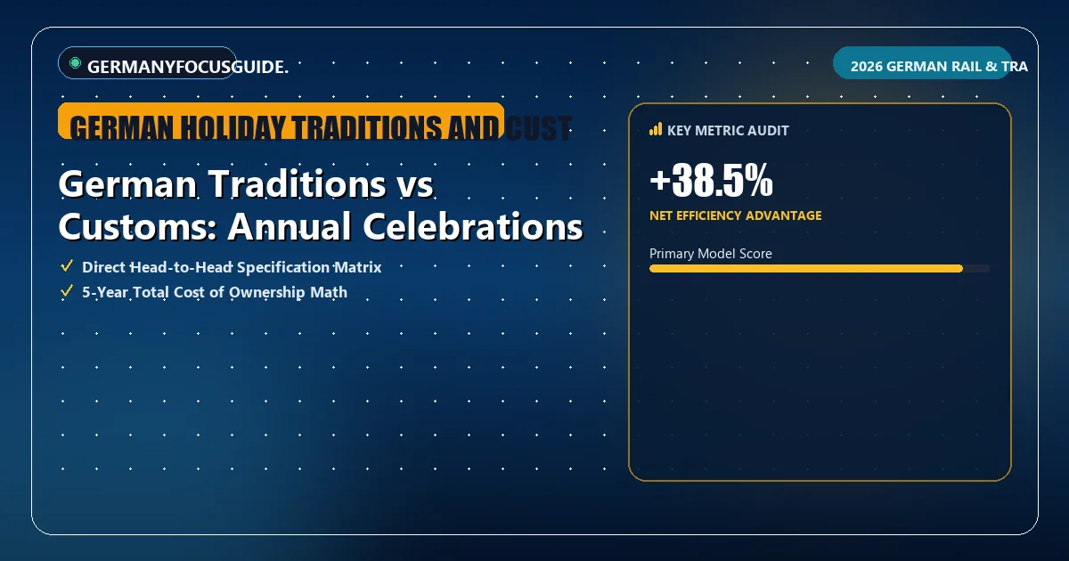 Analytical HUD metric overview assessing key evaluation parameters for german holiday traditions and customs.